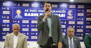 Van'da AK Parti İl Başkanı Güray ve milletvekili adayları gazetecilerle buluştu