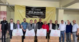 Amatör sporculara malzeme desteği