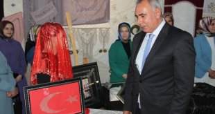 Solhan'da kursiyerlerin hazırladığı ürünler sergilendi