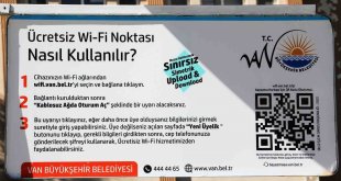 Van'da 96 noktaya ücretsiz wi-fi hizmeti
