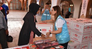 LÖSEV, Malatya'da depremzede kanser hastalarına et dağıttı