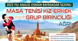 ANALİG Grup Müsabakaları Ağrı'da yapılacak