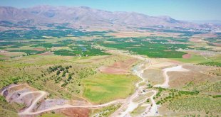 Malatya'da Yenice Barajı'nda çalışmalar devam ediyor