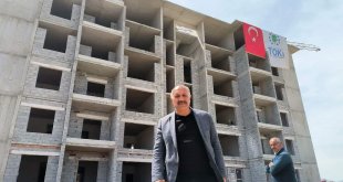 Doğanşehir'de deprem konutları devam ediyor