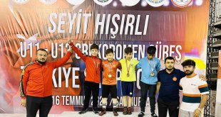 Erzincanlı güreşçi Türkiye ikincisi oldu
