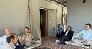 Kaymakam Hasan Kurt şehit ve gazi ailerini ziyaret etti.