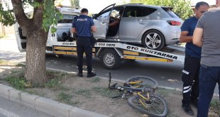 Iğdır'da otomobilin çarptığı bisikletli genç öldü