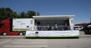 "Sağlık ve Sevgi Tırı"nda depremzede çocukların göz taraması yapılacak