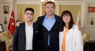 Vali Memiş, LGS şampiyonlarını kabul etti