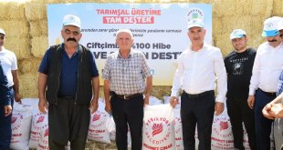 Yeşilyurt'ta depremzede üreticilere tarımsal destek