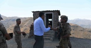 Vali Ali Çelik 2 bin 935 rakımlı üs bölgeleri ziyaret etti