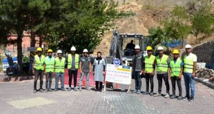 Keban'da doğal gaz çalışmaları başladı