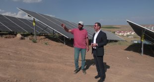 Tatvan'da 70 dönümlük alana güneş enerji santrali kurdu