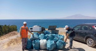 Tuşba Belediyesi'nden Van Gölü sahil temizliği
