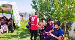 Diyadin'de özel eğitimli öğrencilere Kızılay'dan şenlik