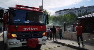 Erzurum'da trafo yangını