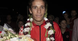 Avrupa şampiyonu milli atlet Dilek Koçak, memleketi Erzurum'da coşkuyla karşılandı