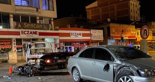 Erzurum'da motosiklet otomobille çarpıştı: 1 ölü 1 yaralı