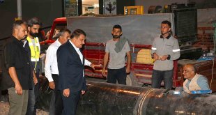 Başkan Gürkan, 700'lük ana isale hattı çalışmalarını inceledi