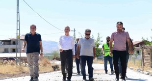 Çınar, yol çalışmalarını inceledi