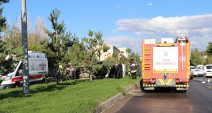 Erzurum'da pikabın devrilmesi sonucu 1 kişi yaralandı