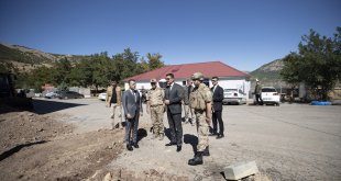 Tunceli Valisi Bülent Tekbıyıkoğlu, Nazımiye ilçesini ziyaret etti