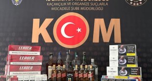 Ardahan'da gümrük kaçağı sigara ve içki ele geçirildi