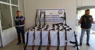 Malatya'da yılın en büyük silah operasyonu: 9 tutuklama