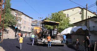 Hakkari'de asfalt çalışmaları hız kesmeden devam ediyor