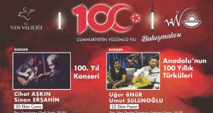 Van'da cumhuriyetin 100. yılına özel konserler düzenleniyor