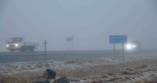 Ardahan'ın yüksek kesimlerinde kar yağış, tipi ve sis etkili oldu