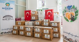 Malatya'da Büyükşehir Belediyesi İHH'ya 14 bin 264 kutu ilaç verdi