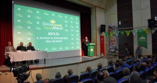 HÜDA PAR Genel Başkan Vekili Sağlam, partisinin Bitlis İl Kongresi'ne katıldı: