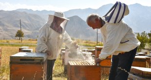 Ordulu çift "ikinci memleketimiz" dedikleri Hakkari'de 30 yıldır arıcılık yapıyor