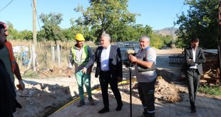 Baskil'de doğal gaz altyapı çalışması sürüyor