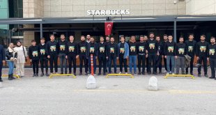 AK Parti Malatya Gençlik Kolları üyelerinden İsrail'e protesto