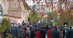 Ağrı'da İsrail'in katliamları protesto edildi