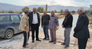 Doğanşehir Belediyesi kilitli parke taşı çalışmalarına devam ediyor