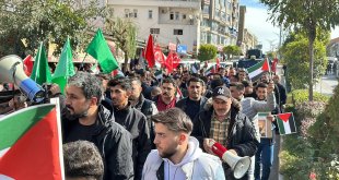 İsrail'in Filistin'e yönelik saldırıları Van ve Hakkari'de protesto edildi