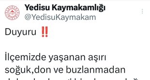 Yedisu'da taşımalı eğitime 1 gün ara verildi