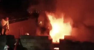 Yüksekova'da kalorifer dairesinde korkutan yangın
