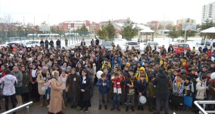 Erzurum'da öğrenciler İsrail'in Gazze'ye yönelik saldırılarını kınadı