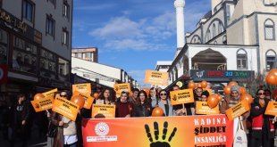 Ağrı'da kadına şiddetle mücadele yürüyüşü