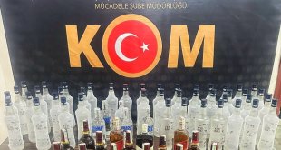 Tunceli'de 63 şişe kaçak içki ele geçirildi