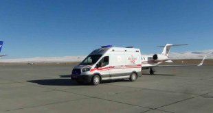 Ambulans uçak, kalp hastası için havalandı