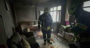Elazığ'da korkutan ev yangını