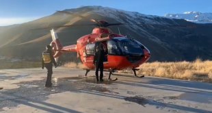 Helikopter ambulans 3 günlük bebek için havalandı