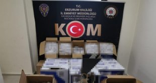 Erzurum'da kaçak sigara operasyonu