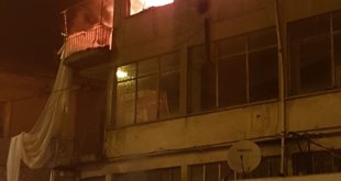 Hekimhan'da mutfak tüpünün patlaması sonucu yangın çıktı