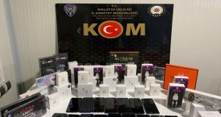 Malatya'da kaçakçılık operasyonunda elektronik cihazlar ele geçirildi